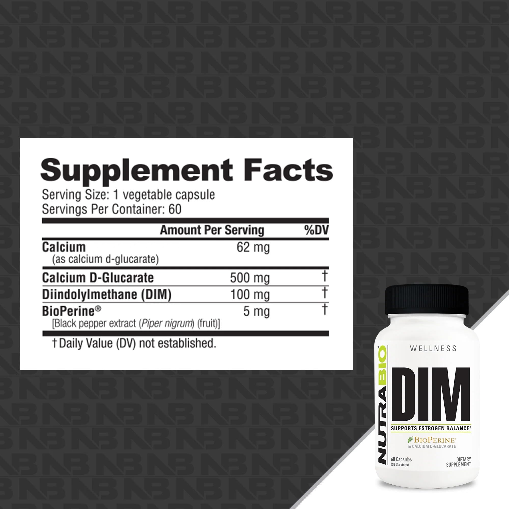 NutraBio frasco inclinado resaltando ingredientes y confianza de marca