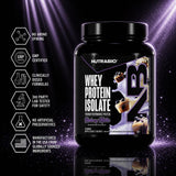 NutraBio etiqueta nutricional, detalle de aminoácidos y ingredientes no GMO