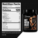 NutraBio etiqueta nutricional ampliada mostrando macros y aminoácidos