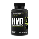 NutraBio HMB vista frontal del envase mostrando pureza y dosis