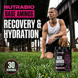 NutraBio ingredientes y electrolitos mostrados para equilibrio hídrico