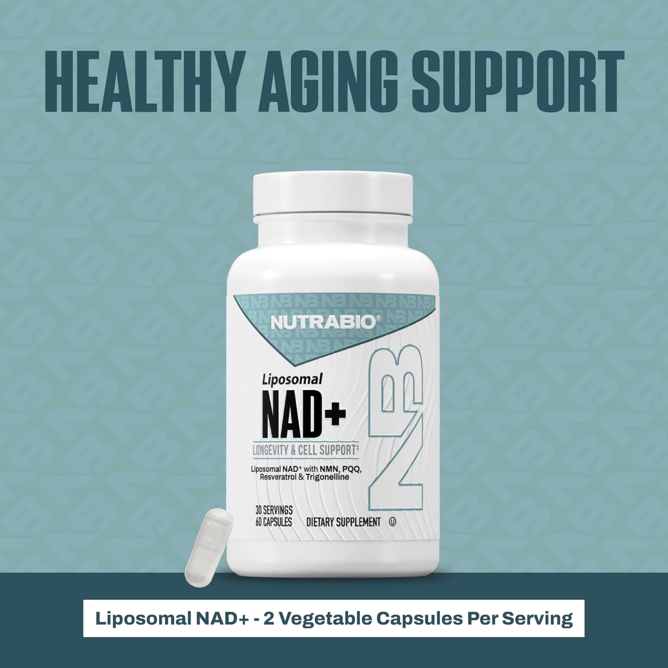 NutraBio ingredientes clave NMN PQQ resveratrol para función celular