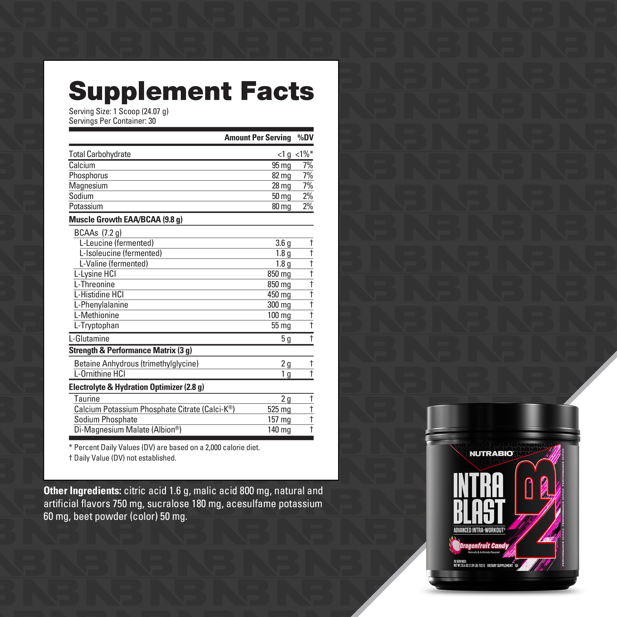 NutraBio vaso con bebida preparada que muestra color y mezcla fácil