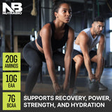 NutraBio envase junto a mano para comparar tamaño real