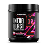 NutraBio envase frontal mostrando Intra Blast y beneficios visibles