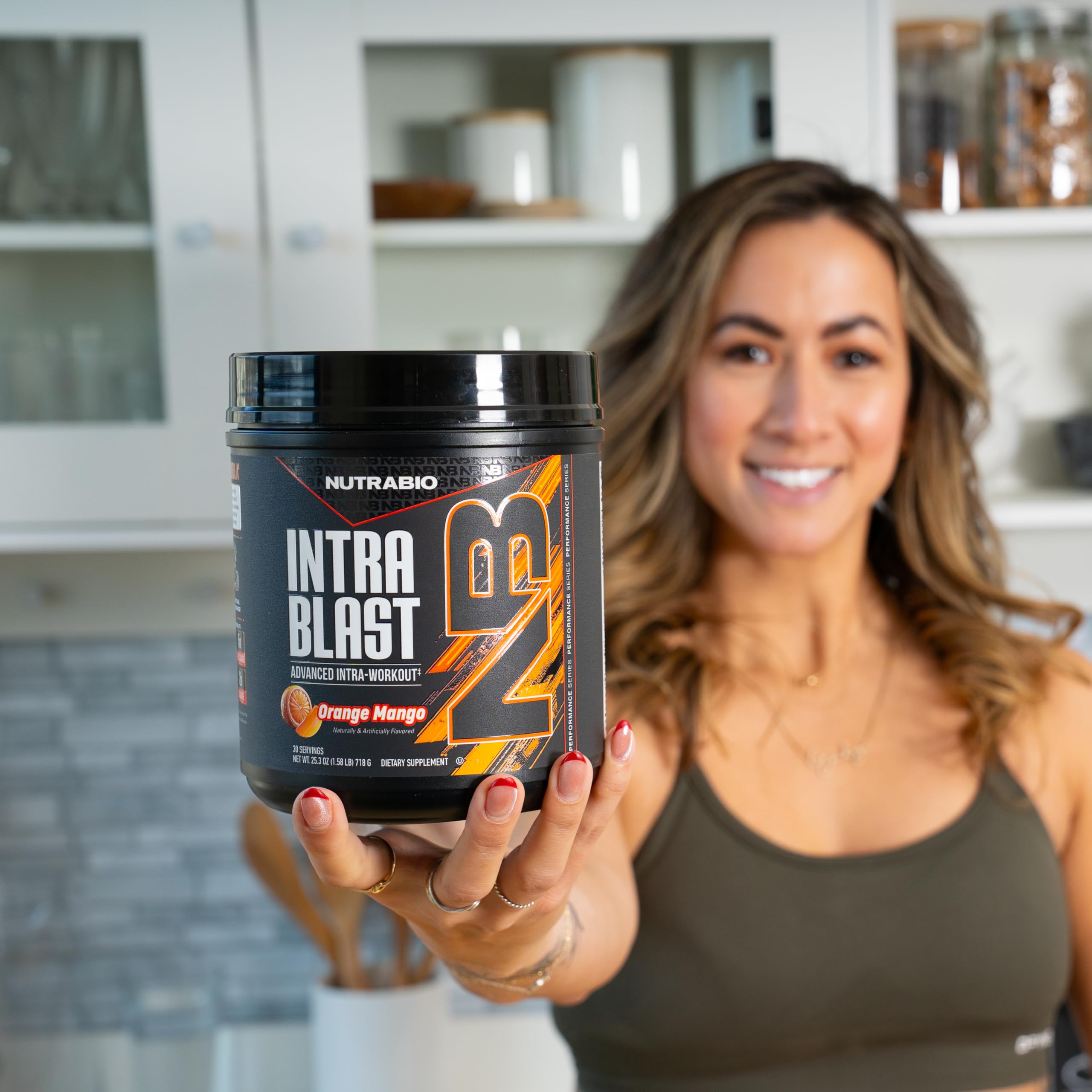 NutraBio Intra Blast vaso diluido listo para beber y mejorar hidratación