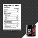 NutraBio vaso con bebida preparada hidratante durante entrenamiento