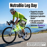 Envase NutraBio junto a medida de referencia, 20 servicios visibles y práctico
