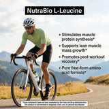 Batido post-entreno con NutraBio L-Leucine preparado para recuperación