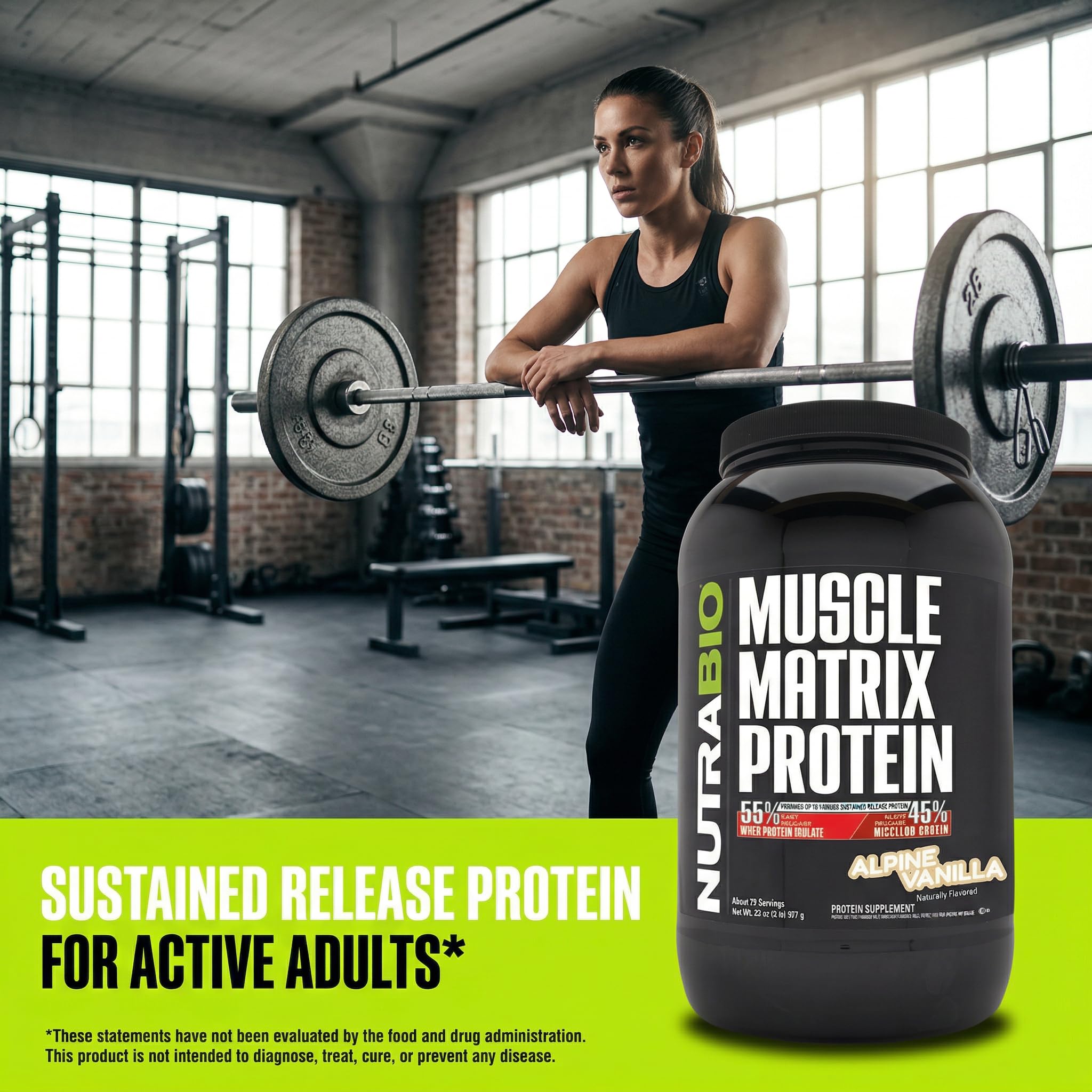 NutraBio mezcla de Whey Isolate y Caseína para liberación dual