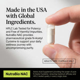 NutraBio cápsula abierta mostrando contenido y aspecto del polvo