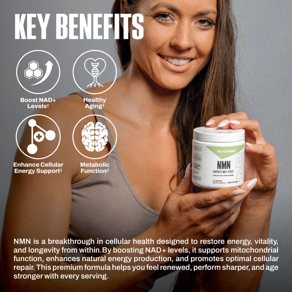 NutraBio etiqueta legible mostrando información del producto y dosis