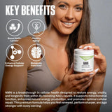 NutraBio etiqueta legible mostrando información del producto y dosis