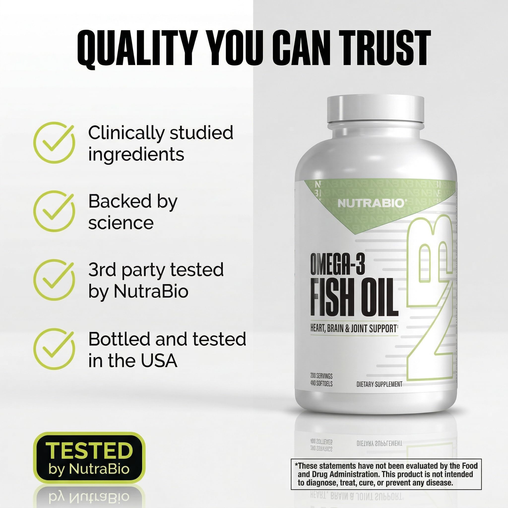 NutraBio softgel sobre plato junto a comida para mejor absorción