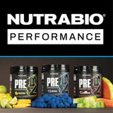 NutraBio scoop junto a una regla para comparar tamaño y dosis precisa