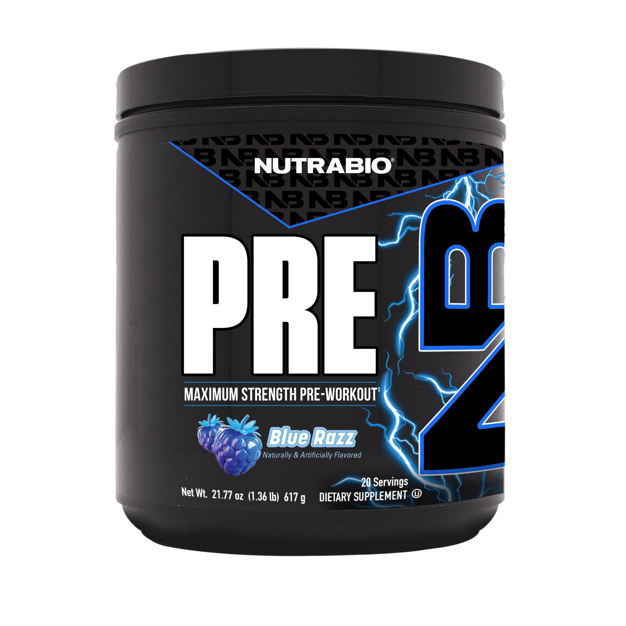 NutraBio envase frontal mostrando la etiqueta y beneficio de energía