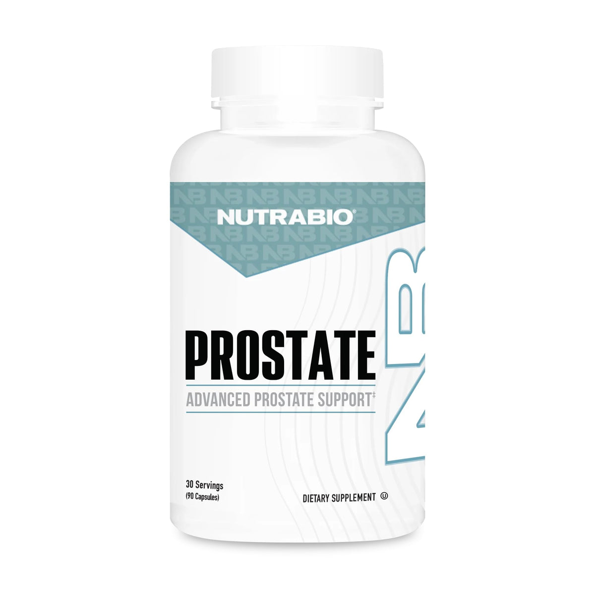 NutraBio Prostate frente del envase mostrando presentación y cantidad