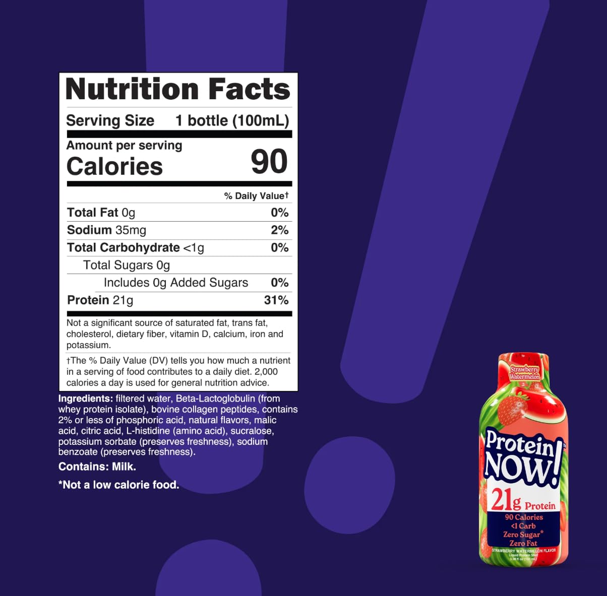 NutraBio Protein Now etiqueta clara con información nutricional visible