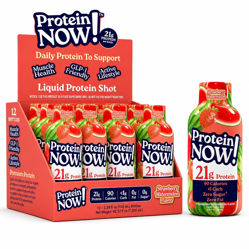 NutraBio Protein Now frente mostrando diseño y conveniencia