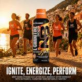 NutraBio botella con sabor Peach Rings prometiendo consumo agradable