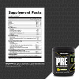 NutraBio cuchara medidora junto al frasco para control de porciones exactas
