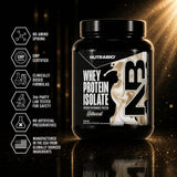 NutraBio comparativa de tamaño muestra 20 servicios y control de porciones