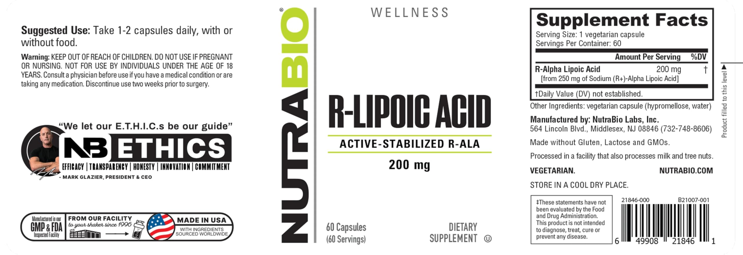 NutraBio detalle de cápsula para ver textura y recubrimiento protector