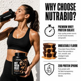 NutraBio textura cremosa del polvo que facilita mezcla sin grumos
