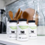 NutraBio TMG sellos kosher halal sin gluten indicando adaptabilidad dietaria