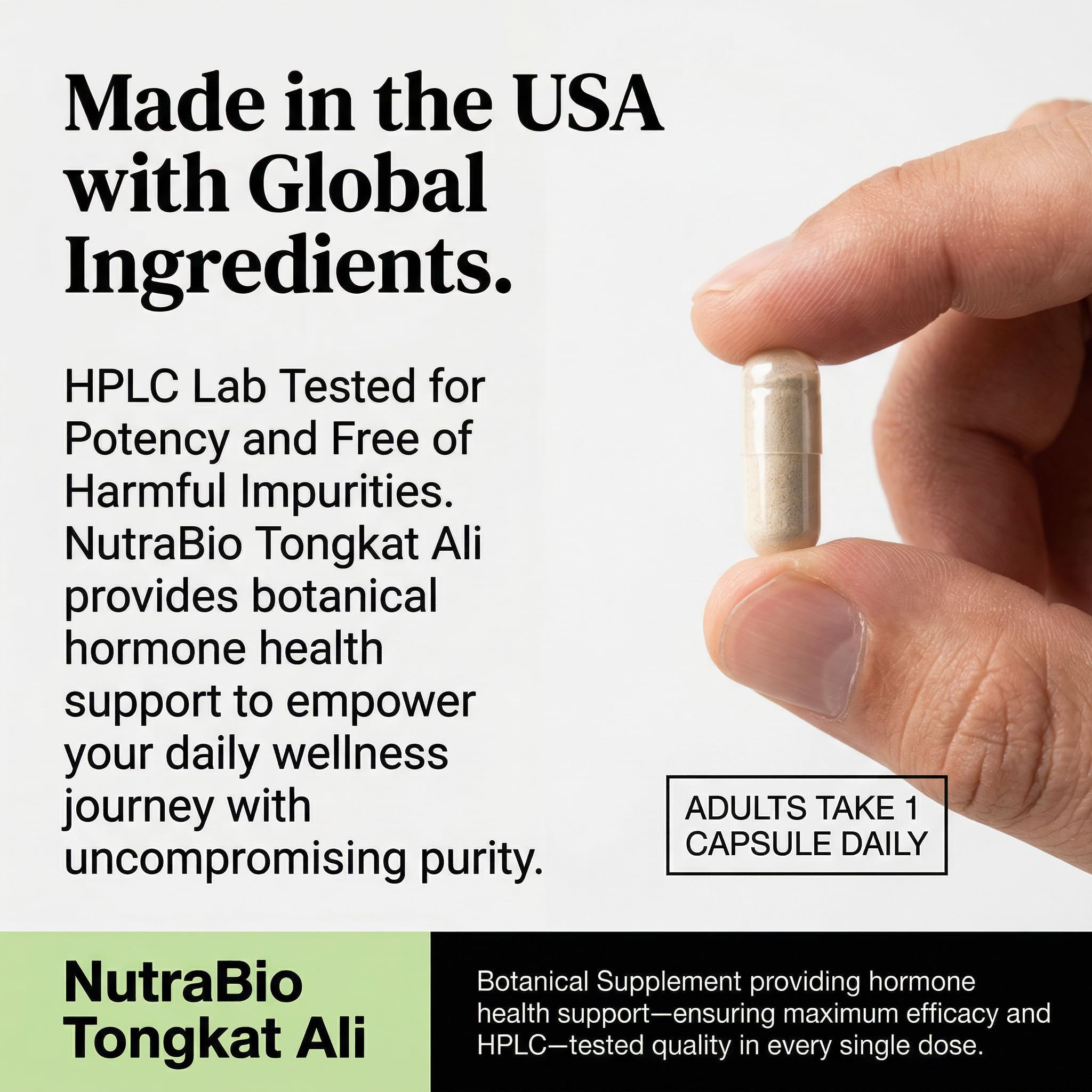 NutraBio Tongkat Ali junto a otros suplementos mostrando integración en rutina