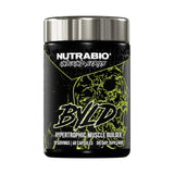NutraBio Unbound BYLD vista frontal, envase claro y profesional