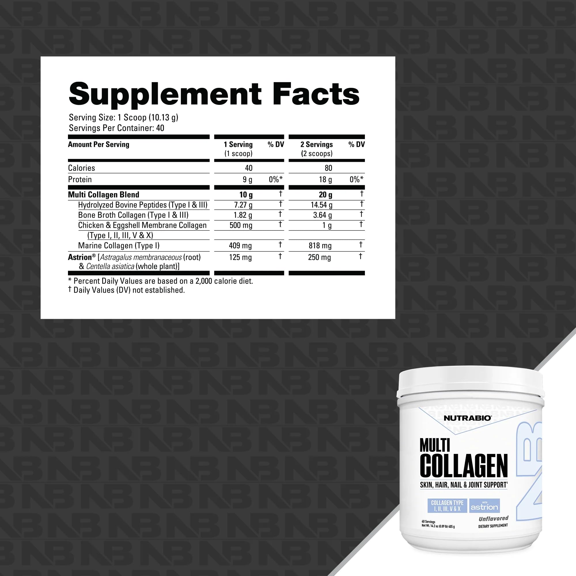 NutraBio batido post-entrenamiento con colágeno, soporte para recuperación