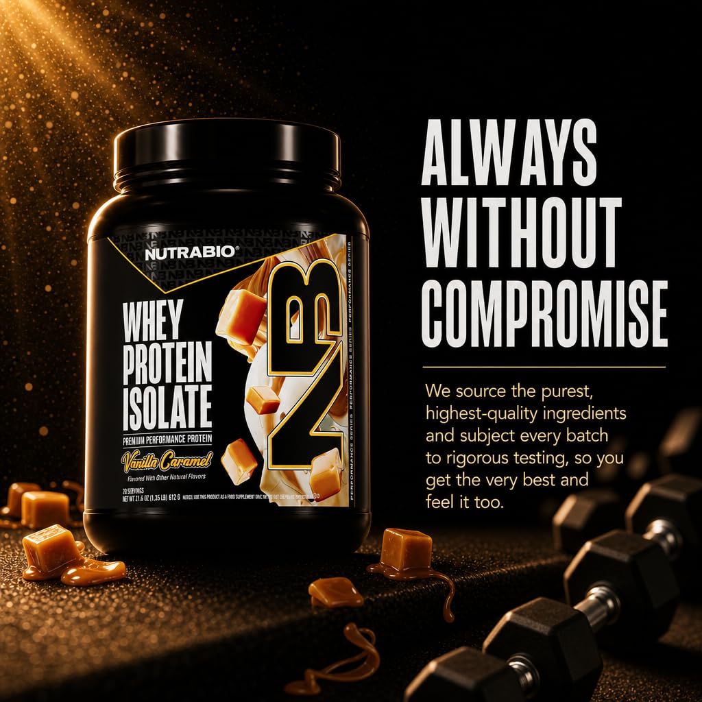 NutraBio producto en gimnasio junto a toalla y botella, uso funcional