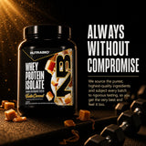 NutraBio producto en gimnasio junto a toalla y botella, uso funcional