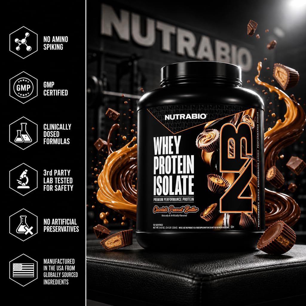 NutraBio batido mezclado con avena para desayuno nutritivo