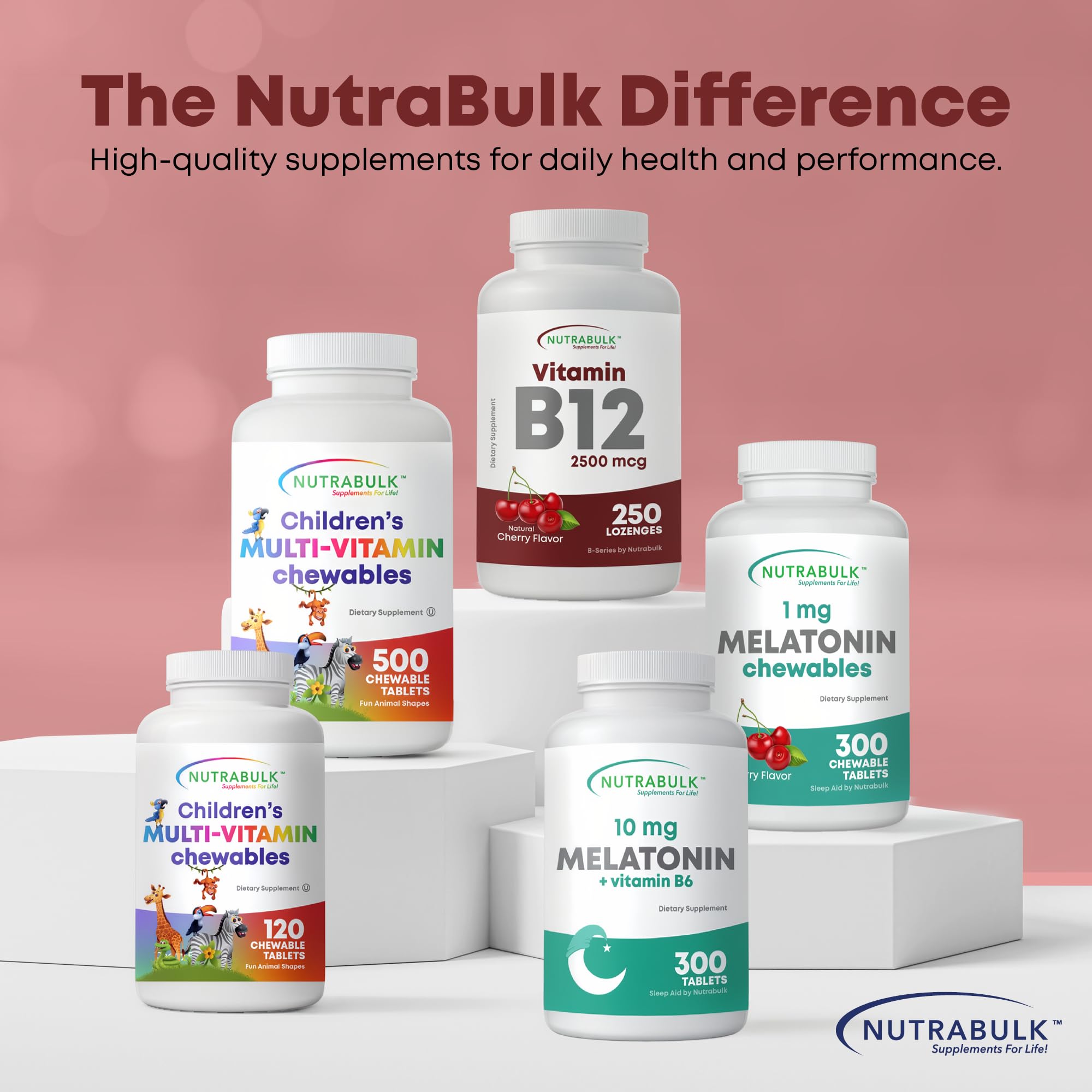 NutraBulk sello GMP en packaging mostrando garantía de fabricación segura