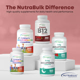 NutraBulk sello GMP en packaging mostrando garantía de fabricación segura