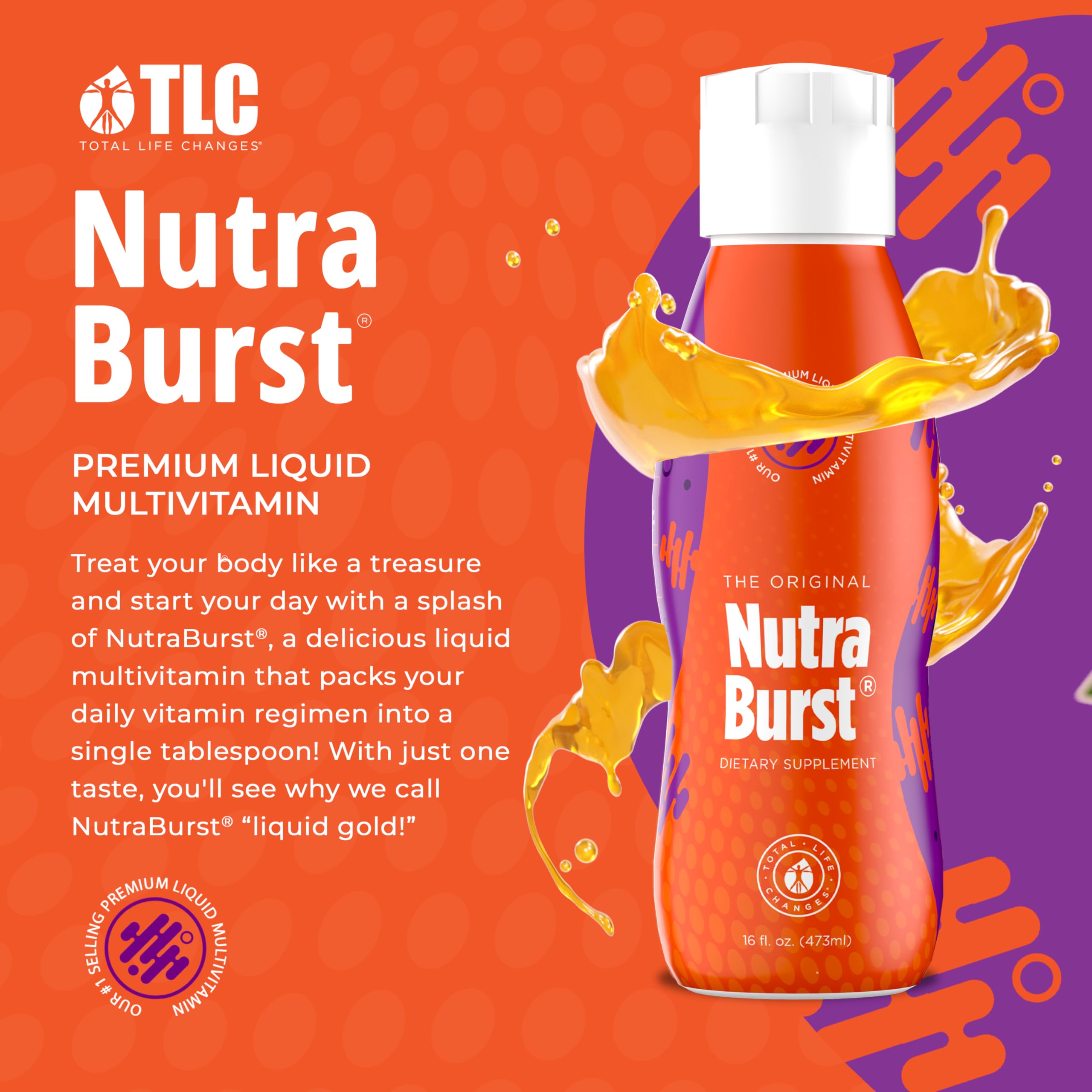 NUTRA BURST detalle de etiqueta con ingredientes y beneficios visibles