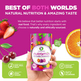 Nutracelle gomita en mano ilustrando tamaño y dosificación fácil