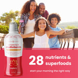 NutraChamps botella sobre mesa de mañana para rutina diaria