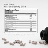 NutraChamps cápsula en primer plano para ver textura y forma vegana