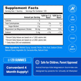 NutraChamps etiqueta con ingredientes y beneficios sin alérgenos para padres