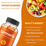 Etiqueta NutraChamps con lista de ingredientes que evidencia pectina y 95% curcuminoides