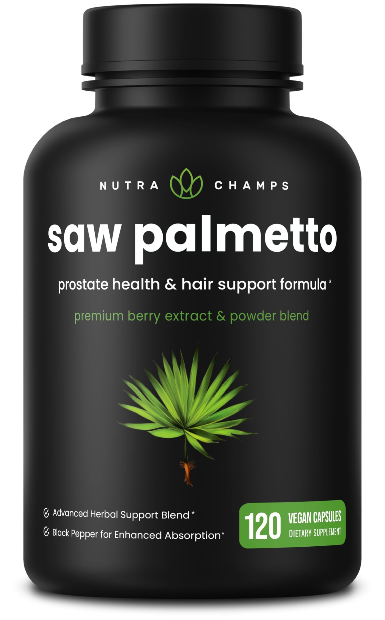 NutraChamps vista frontal del envase mostrando la fórmula extra strength y beneficios