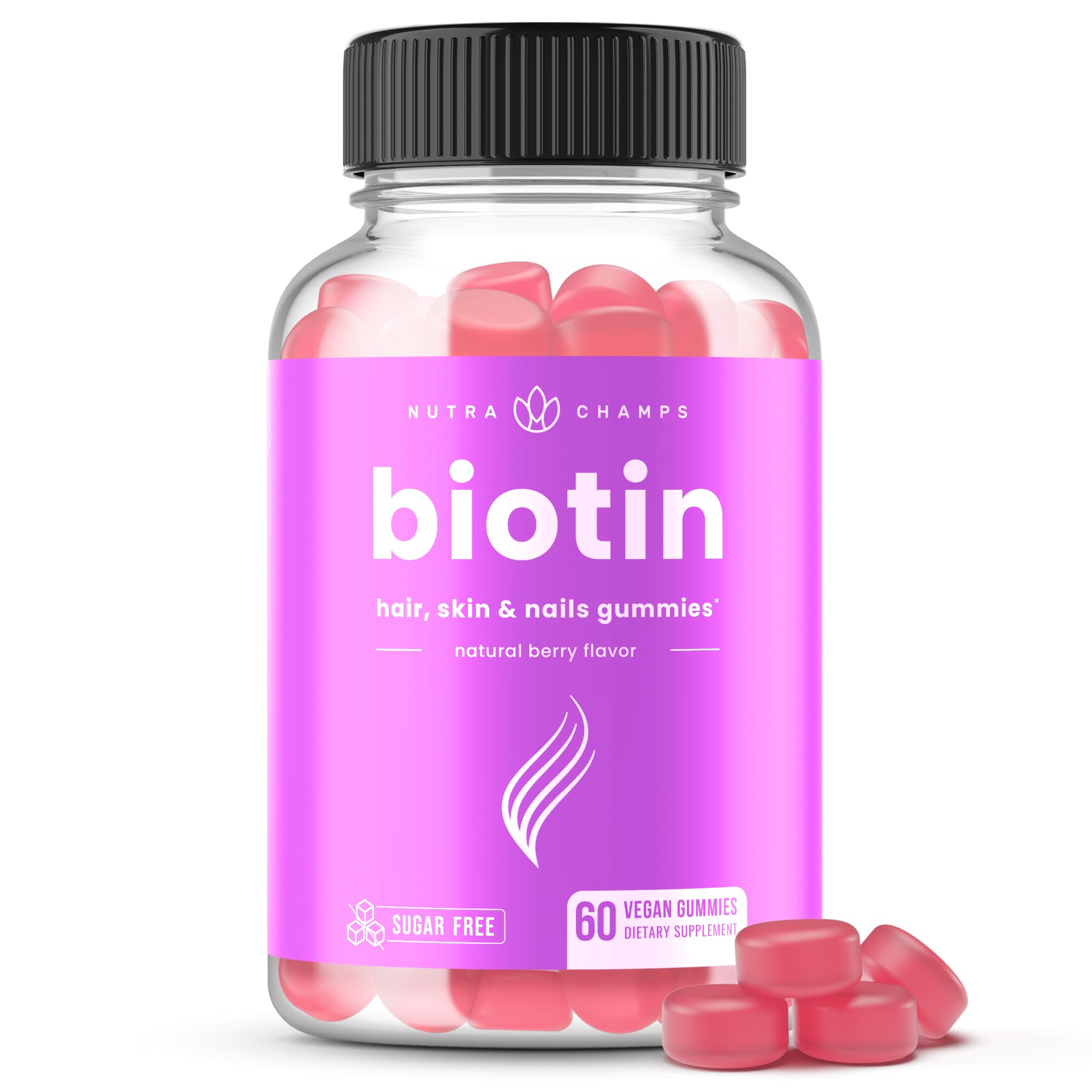 NutraChamps frente del envase mostrando gominolas y beneficios