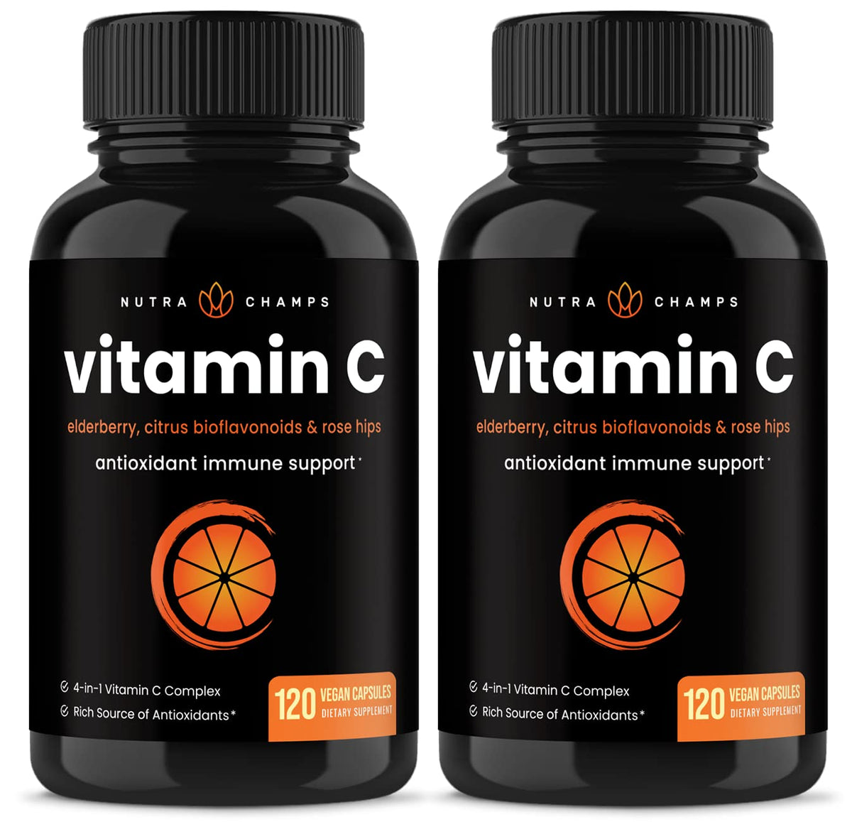 NutraChamps envase frontal mostrando diseño y cantidad del producto