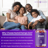 NutraChamps gomitas en mano listadas para consumo fácil y dosificación cómoda