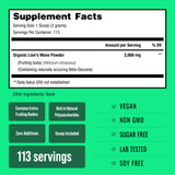NutraChamps envase 8oz junto a objeto cotidiano para escala, indica tamaño real