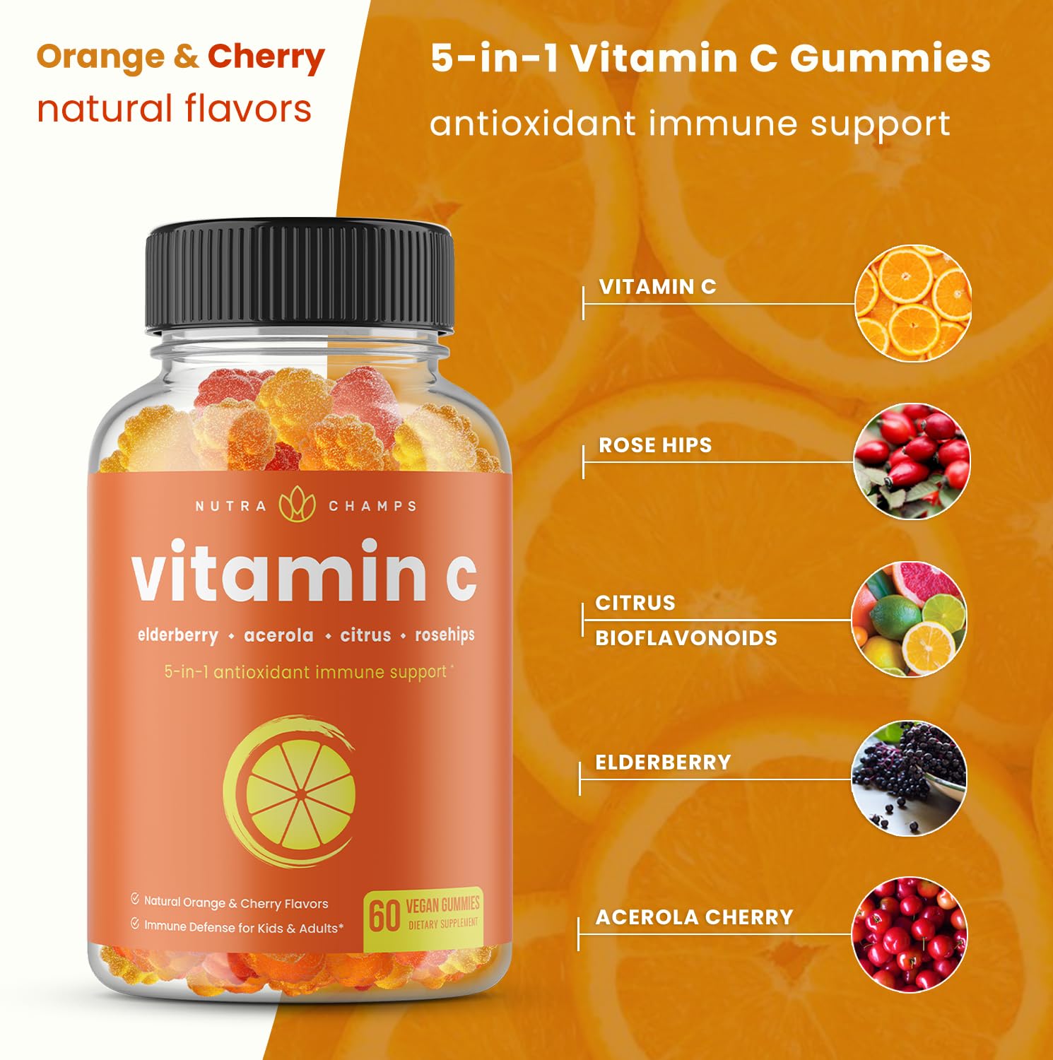 NutraChamps primer plano textura masticable que sugiere sabor y calidad