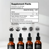 NutraChamps gotas y textura del extracto en primer plano, beneficio: absorción rápida